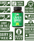 Liver Cleanse Detox & Repair 6 In 1 Herbal Complex With Organic Herbs