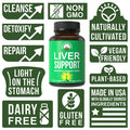 Liver Cleanse Detox & Repair 6 In 1 Herbal Complex With Organic Herbs