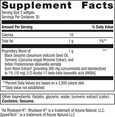 Metagenics Rapid Relief - Herbal Supplement for Occasional Discomfort in The Back Joints & Muscles - Includes Turmeric & Boswellia Extract - 60 Softgels
