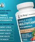 Dr Berg Nutritionals Whole Food Multivitamin With Minerals 60 Capsules