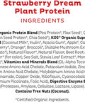 Kos Limited Edition Plant Protein Powder, Strawberry Dream - Organic Pea Protein Blend, Vegan Superfood Rich In Vitamins & Minerals For Women & Men - Made Without Dairy, Soy, Gluten - 24 Servings