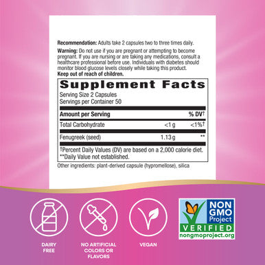 Nature's Way Fenugreek Seed 100 Capsules