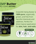 Greenive - Hemp Body Butter - All Natural - Hemp Body Butter - (8Oz)