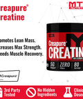 MTS Nutrition Creapure Creatine Powder - Muscle Growth & Recovery Supplement - 80 Servings Unflavored