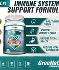 7 In 1 Immune Support Supplement With Vitamin C, D3, Zinc 50Mg, Quercetin, Echinacea Purpurea, Sambucus Elderberry And Ginger For Complete Immune Defense - 60 Capsules (3 Bottles)