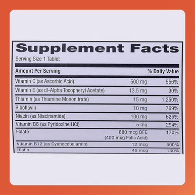 Rugby Multivitamin With Zinc Stress Formula - Dietary Supplement - 60 Tablets