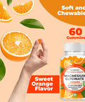 Magnesium Glycinate Gummies For Kids & Adults Women & Men - Sugar Gluten Non-Gmo Vegan Chewable Supplement