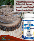 YUMMYVITE Psyllium Husk Dietary Fiber Supplement 2175Mg, Non-Gmo, 90 Capsules