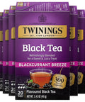 Twinings Lemon & Ginger, Caffeine-Free Herbal Tea Bags, 100 CT Box (1 Pack) | Spicy & Tangy, Ginger, Lemon Peel, Lemongrass, Blackberry Leaves, Soothe Digestion, 100 Foil Lined Individually Wrapped Bags
