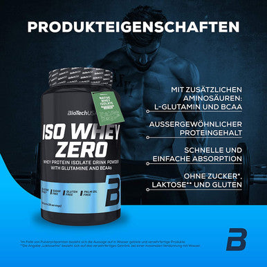 Bio Tech USA Iso Whey Zero Sports Supplement, 908 g, Banana