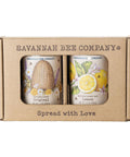 Savannah Bee Whipped Honey Gift Set - 12 oz Gourmet Honey Duo Set (12 Oz, Original and Lemon)