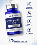 Carlyle L Methylfolate 15mg | 120 Capsules | Value Size | Max Potency | Optimized and Activated | Non-GMO Gluten | Methyl Folate 5-MTHF | by Opti-Folate