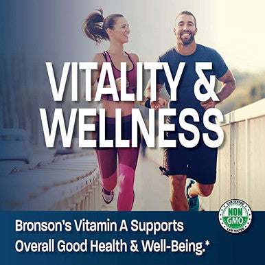 Bronson Vitamin A 10,000 IU Premium Non-GMO Formula, 250 Softgels