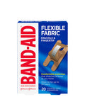 Band-Aid Brand Flexible Fabric Adhesive Bandages For Wound Care And First Aid, Finger And Knuckle, 20 Ct (Pack Of 6)