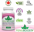 FENUBOOST - Fenugreek Breastfeeding Supplement - 100% Grown & Made in Canada - Lactation Breast Milk Support - 160 count Vegan Capsules