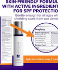 Advanced Scar Treatment With Silishield & Spf 30 50G Made In The Usa, Fast-Drying, Water-Resistant Silicone Scar Gel - Surgeon Recommended For & Old Scars - Suitable For Children Over 6 Months