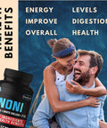 Dedicad 20:1 Noni Capsules 17700Mg - Supplement For Immune, Muscle & Digestion Support -10In1 Added Boswellia, Elderberry, Turmer