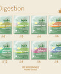 Lazi ka Lazika Herbal Tea Variety Pack Digestion Tea Assortment Tea Sampler Set Assorted Tea Variety Pack with Pyramid Tea Bags Herbal Teas Tea Set 54 Counts