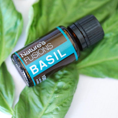 Natures Fusions Basil Essential Oil for 100% Pure 15ml