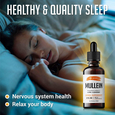 SIRUNES Mullein Leaf Extract 2Oz - Verbascum Thapsus Liquid Supplement - Herbal Tincture Promoting Lung, Respiratory & Digestive Wellness - Natural Sleep Support - Vegan 2 Fl Oz