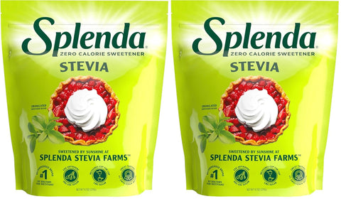 SPLENDA Stevia Zero Calorie Sweetener for Baking Plant Based Sugar Substitute Granulated Powder 9.7oz Resealable Pouch