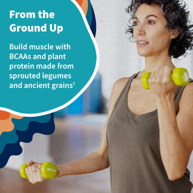 Garden of Life Organic Vegan Unflavored Protein Powder 22G Complete Plant Based Raw Protein and Bcaas Plus Probiotics and Digestive Enzymes For Easy Digestion Non-Gmo Gluten-Free Lactose Free 1.2 Lb