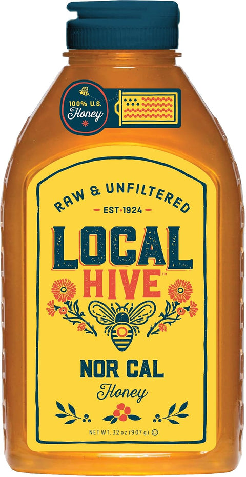 Local Hive Clover Raw & Unfiltered ÃƒÂ¢Ã¢â€šÂ¬Ã¢â‚¬Å“ 16 oz | 100% Pure U.S. Honey | Natural Sweetener Sourced from American Bees & Beekeepers | Premium Clover Flavor | Ideal for Tea, Baking & Cooking