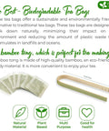 FreshDrinkUS, Premium 50 Mulberry Leaf Tea Bags, 100% Natural & Pure from Mulberry Leaves. Herbal Tea. Made with Natural Material Tea Bags. No Sugar, No Caffeine, No Gluten, Vegan.