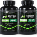 Healthfare Graviola Capsules 5000Mg Leaf & Fruit Extract | 200 Capsules | High Potency | Soursop Capsules | Made In The Usa (200 Count (Pack Of 2)
