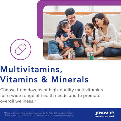 Pure Encapsulations Polyphenol Nutrients Hypoallergenic Nutrient Dense Multivitamin/Mineral Formula 180 Capsules