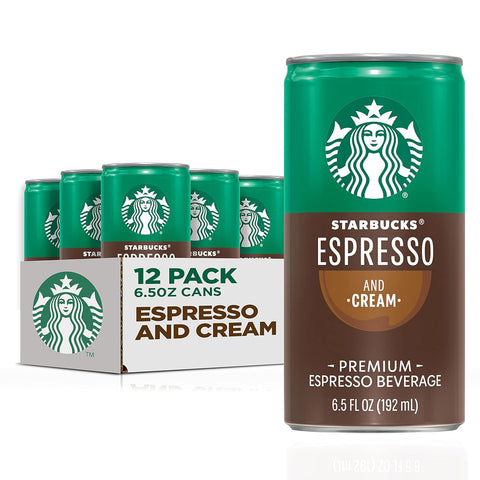 Starbucks Espresso & Cream Light, 6.5 Fl Oz Cans (Pack of 12)