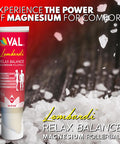Val Lombardi Magnesium Rollerball - Deep Pressure Massage Applicator With Cool-To-The-Touch Stainless Steel Rollerballs - 4Oz