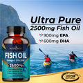 Omega 3 Fish Oil 2500mg Supplement by New Age - 2 Pack ÃƒÂ¢Ã¢â€šÂ¬Ã¢â‚¬Å“ Immune & Heart Support ÃƒÂ¢Ã¢â€šÂ¬Ã¢â‚¬Å“ Promotes Joint, Eye, Brain & Skin Health - Non GMO 180 Softgels - EPA, DHA Fatty Acids Gluten Free