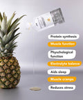 Zooki 1500mg Liposomal Magnesium Bis-Glycinate Liquid Sachets 200mg Elemental Magnesium | 4x Higher Absorption | Sleep Stress Muscle Function Cramps Heart Health (Pineapple Guava flavour 30x15ml)