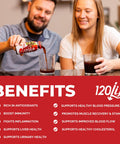 120/Life Blood Pressure Support Beet Root Juice Pomegranate Extract Cranberry Juice Tart Cherry Hibiscus and Magnesium 8 Fl Oz Pack of 28