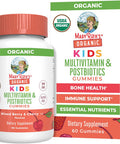 Maryruth Organics Kids Vitamins USDA Organic Kids Multivitamin Gummies + Postbiotics for Ages 4+ Multivitamin for Kids with Lactobacillus Rhamnosus Vitamins for Kids Vegan Non-GMO 60 Count