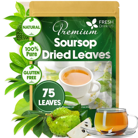 FreshDrinkUS, Premium 50 Mulberry Leaf Tea Bags, 100% Natural & Pure from Mulberry Leaves. Herbal Tea. Made with Natural Material Tea Bags. No Sugar, No Caffeine, No Gluten, Vegan.