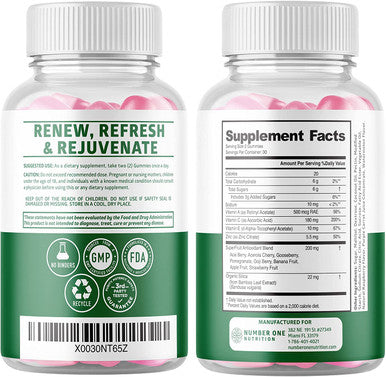 N1N Premium Superfruit Gummies13 Potent Ingredients and 10 in 1 Immune Support Booster 10 Potent Ingredients to Support Collagen Production and Boost Immunity 2 Pack Bundle.