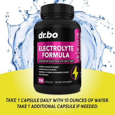 Electrolyte Pills Supplement Salt Tablets - Electrolytes Capsules With Potassium, Magnesium, Sodium, Chloride, Calcium Replacement For Keto, Cramps & Rehydration Salts Supplements - 100 Hydration Caps