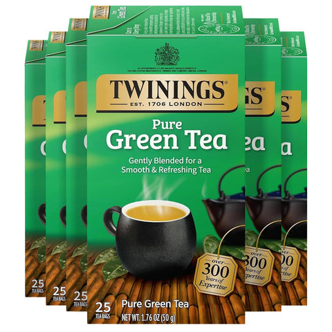 Twinings Lemon & Ginger, Caffeine-Free Herbal Tea Bags, 100 CT Box (1 Pack) | Spicy & Tangy, Ginger, Lemon Peel, Lemongrass, Blackberry Leaves, Soothe Digestion, 100 Foil Lined Individually Wrapped Bags