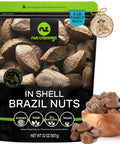 NUT CRAVINGS - Raw Brazil Nuts, Unsalted, No Shell, Whole, (16oz - 1 LB) Packed Fresh in Resealable Bag - Kosher Healthy Snack, Food Assortments