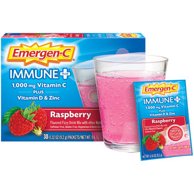 Drink Mix with 1000mg Vitamin C Plus Vitamin D & Zinc Raspberry