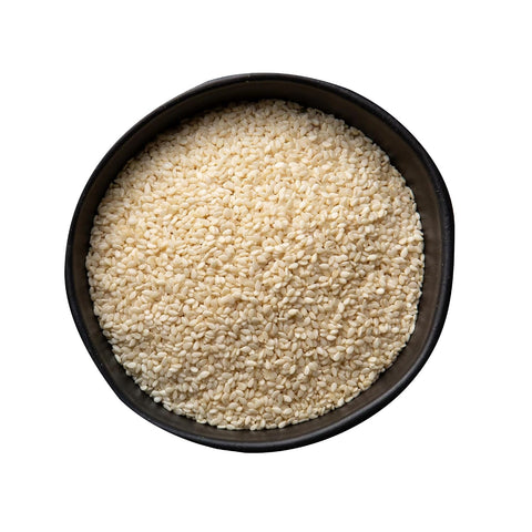 Farmersville Spice Co. White Sesame Seeds, 5 lb Handle Jug, Kosher Seeds for Restaurants & Foodservice