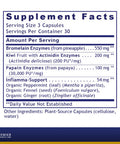 Premier Research Labs Inflammacidin - Supports Digestive & Gastrointestinal Health - Features Bromelain, Papain & Actinidin Enzym