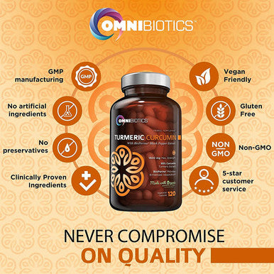 The Health Essentials Bundle - OmniBiotics Organic Turmeric Curcumin with Black Pepper Extract + Flora Revive Advanced Probiotics + Liver Reboot for The Necessary Daily Support Your Body Needs