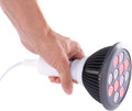 Red Light Therapy Device Red Near Infrared 660nm 850nm. 12 LEDs. High Irradiance for Skin Health, Pain Relief, Anti Aging, Muscle Recovery, Performance, Energy. Handheld, Power Cord Included. HG24.