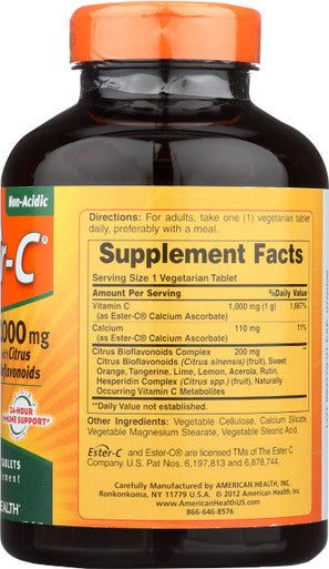American Health Ester-C 1000 Mg W Citrus Bioflavonoid 180 Ct