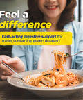 Enzymedica Glutenease, Food Intolerance Digestive Aid, Defense Against Hidden Gluten Meals, 120 Capsules