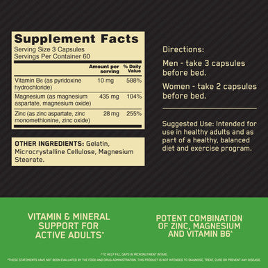 Optimum Nutrition On Zma 180 Capsule