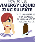 Vimergy Organic Liquid Zinc, 57 Servings Alcohol Free Zinc Sulfate Supports Immune Health & Metabolism Antioxidant Gluten-Free, Non-GMO, Kosher, Vegan & Paleo Friendly (115 ml)